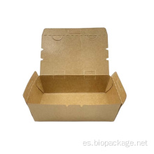 Cajas de alimentos de papel de Kraft de Take Away 1500ml